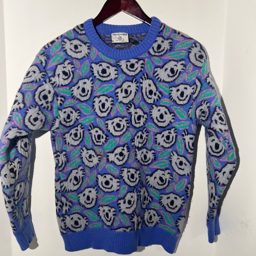 Down Under koala‎ wool sweater, medium